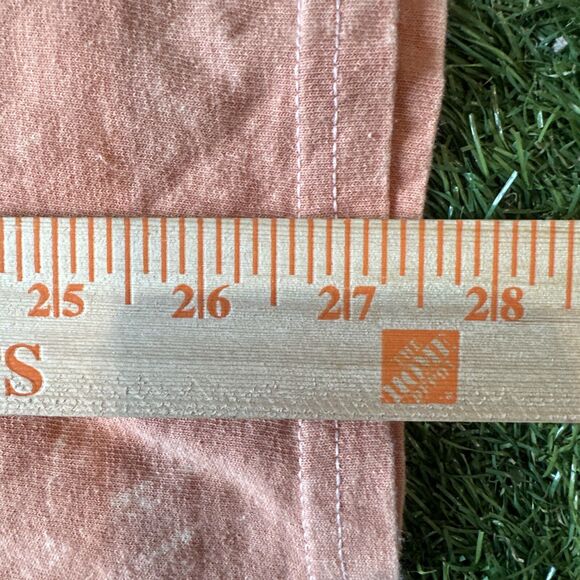 Y2K OUTKAST Orange Cotton Crew Neck Short Sleeve Distressed T-Shirt Size Medium - Picture 3 of 9